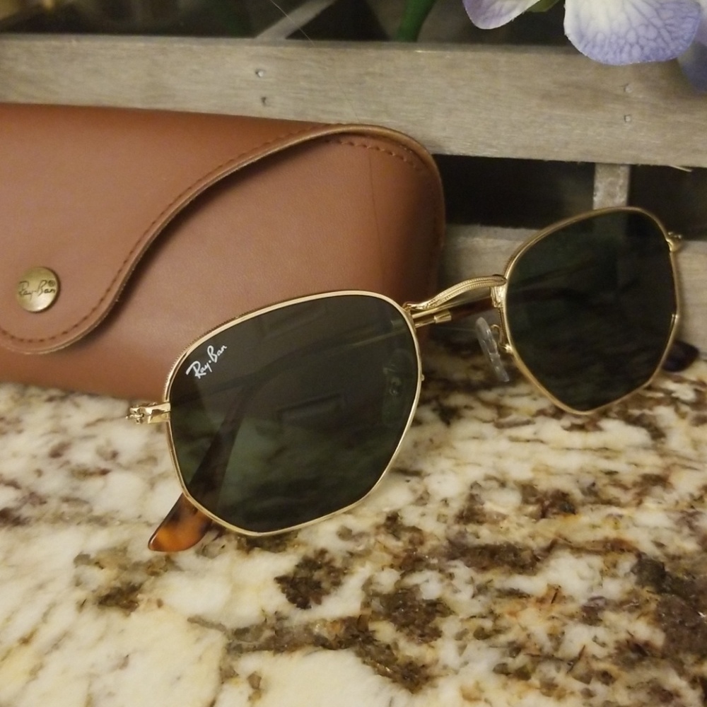 Brand new ray ban hexagonal